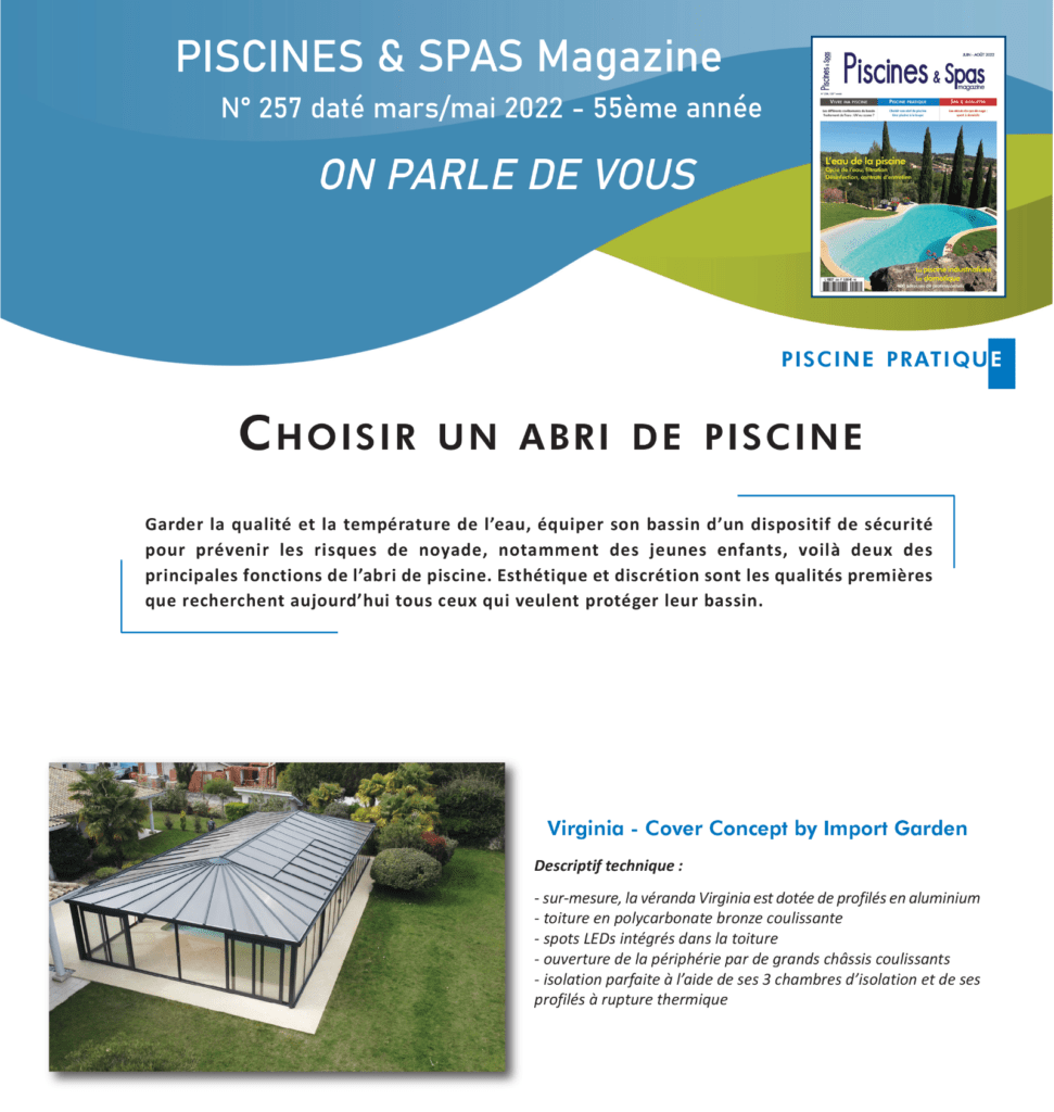 Magazine Piscines et Spas